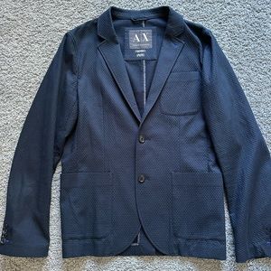 AX Armani Exchange Blue Knit Men’s M Sports Jacket Blazer